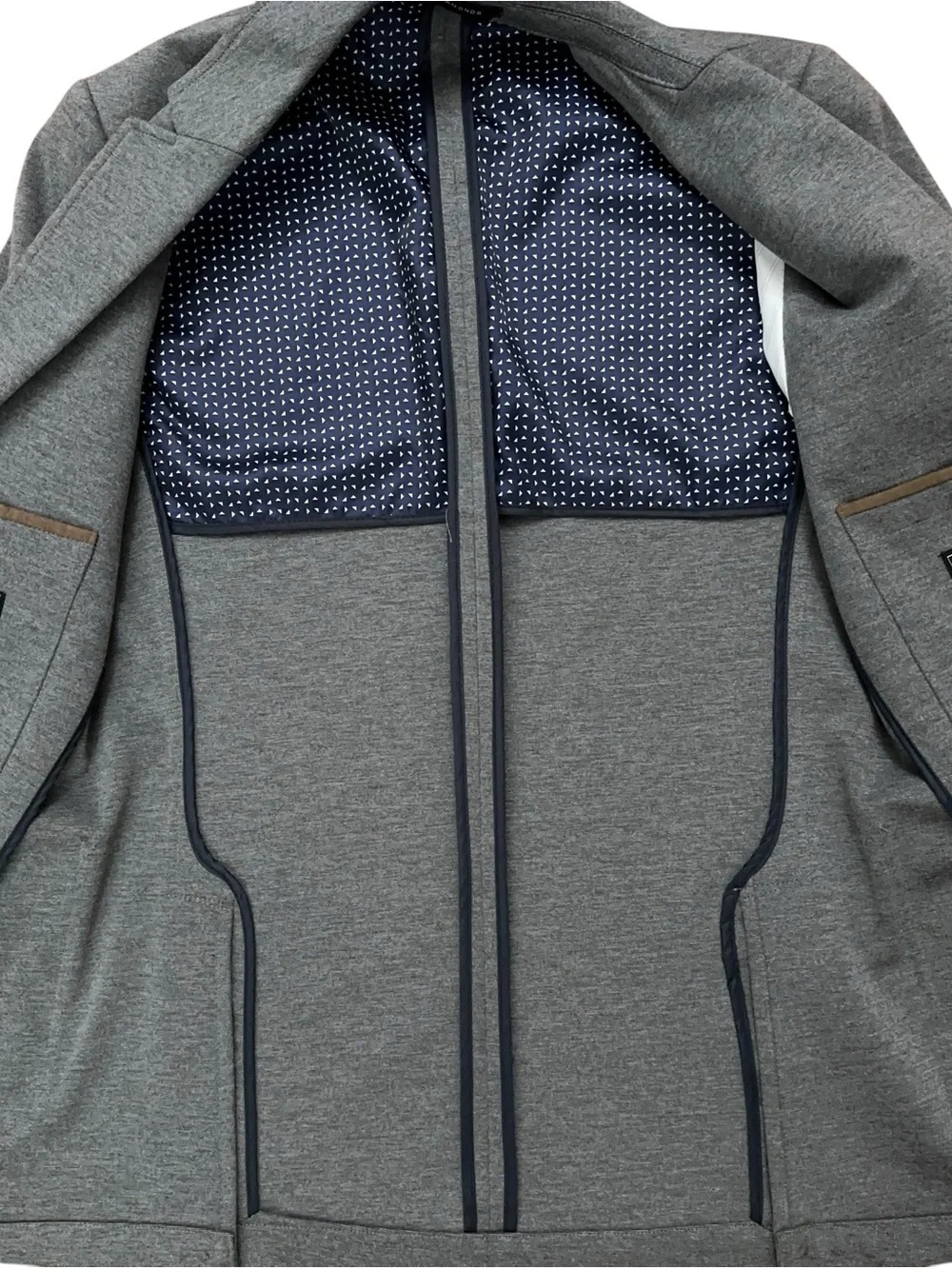 7 Diamonds Blazer Jacket Mens S Briscoe Rayon Blend Sports Coat Stretch Gray NEW